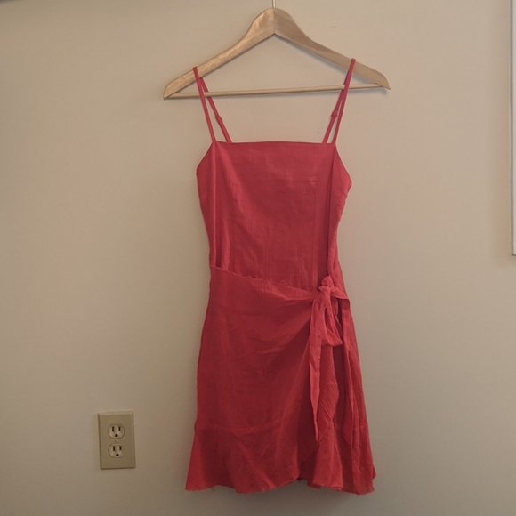 Princess Polly Dress | Red Wrap Dress - Picture 4 of 8